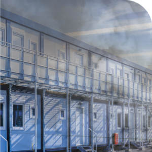 Smoke at work camp